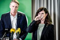 Miljöpartiets språkrör Per Bolund och Märta Stenevi. 