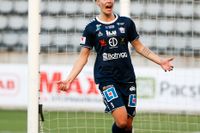 Linköpings Lina Hurtig gjorde två mål mot Örebro. Arkivbild.