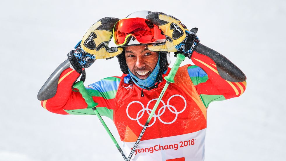 En glädjestrålande Shannon Ogbani Abeda i OS 2018 – nu får han en ny chans.