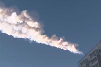 En meteorsvärm har slagit ner över de ryska uralbergen.