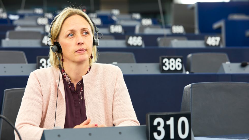 Jytte Guteland, socialdemokratisk EU-parlamentariker, är en av dem som förhandlat fram uppgörelsen om klimatmål för EU till 2030 och framåt. Arkivbild.