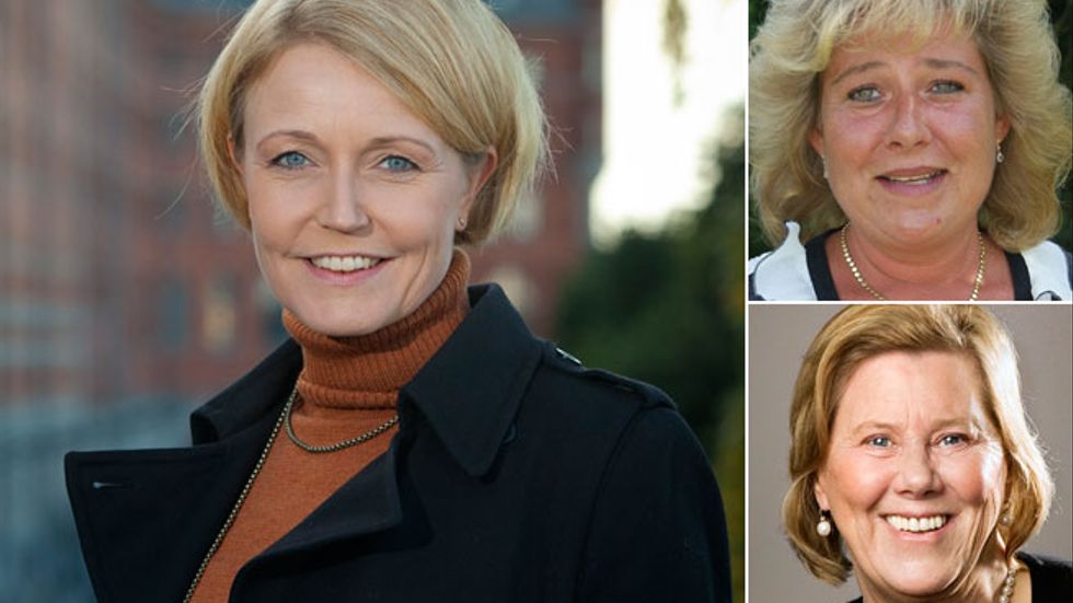 Elisabeth Thand Ringqvist, Cisell Eliasson och Christina Wahlström.