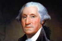 George Washington (1732–1799). Porträtt av Gilbert Stuart.