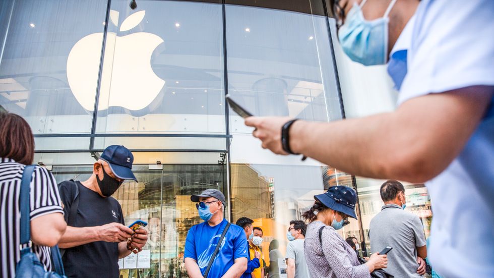 Apples Försäljning i Kina ökar.