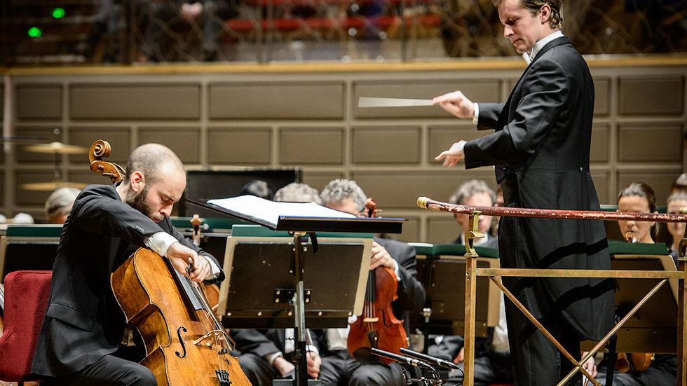 Jakob Koranyi, cello och Daniel Blendulf, dirigent.