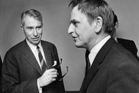 Gösta Bohman och Olof Palme.