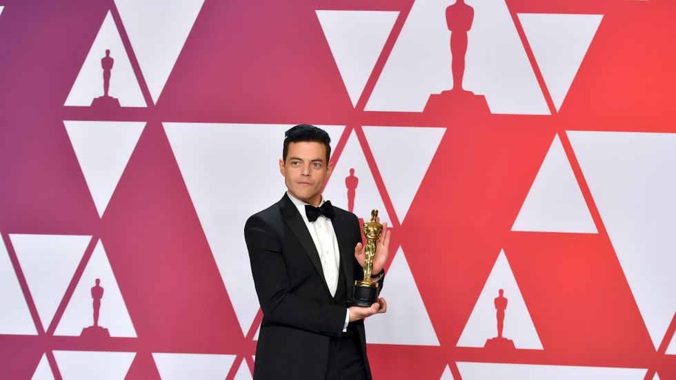 Rami Malek vann en Oscar för bästa manliga huvudroll, för sin rolltolkning av Freddie Mercury i "Bohemian Rhapsody". Arkivbild.