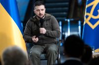 SvD fick ställa frågor till Ukrainas president Volodymyr Zelenskyj på en tunnebanestation i Kiev.