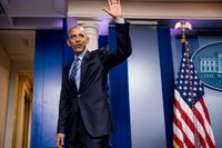 President Barack Obama tar farväl av medierna med en sista presskonferens i Vita huset. Arkivbild.