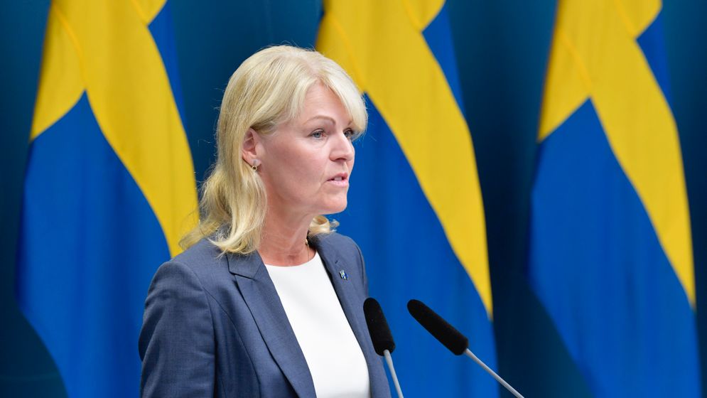 Utrikeshandelsminister Anna Hallberg.