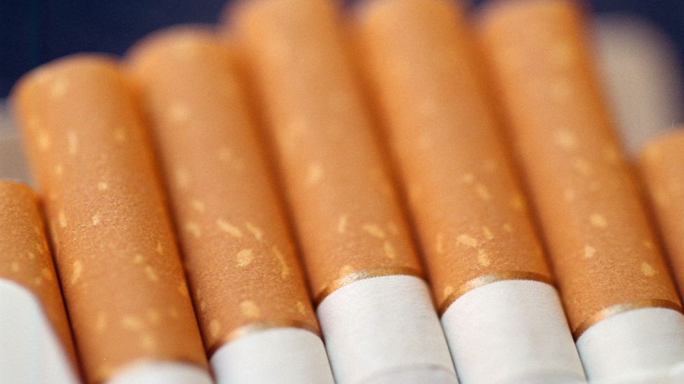 25 miljoner cigaretter gick upp i rök från den illegala marknaden i Danmark. Arkivbild.