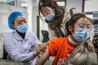 En flicka i Lianyungang i Jiangsu-provinsen i östra Kina får HPV-vaccin några dagar före jul. Att virus låg bakom livmoderhalscancer slogs fast 1983, och 15 år senare togs det första vaccinet fram.