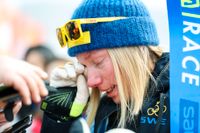 Fyra och otröstlig. Sandra Näslund grät av besvikelse efter finalen i skicross.