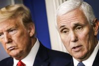 USA:s tidigare vicepresident Mike Pence och Donald Trump.