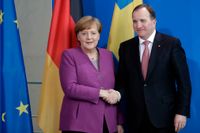 Tysklands förbundskansler Angela Merkel träffade statsminister Stefan Löfven i Berlin.