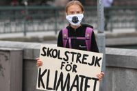 Klimataktivisten Greta Thunberg och organisationen Fridays for future tillhör favoriterna till årets fredspris. Arkivfoto.