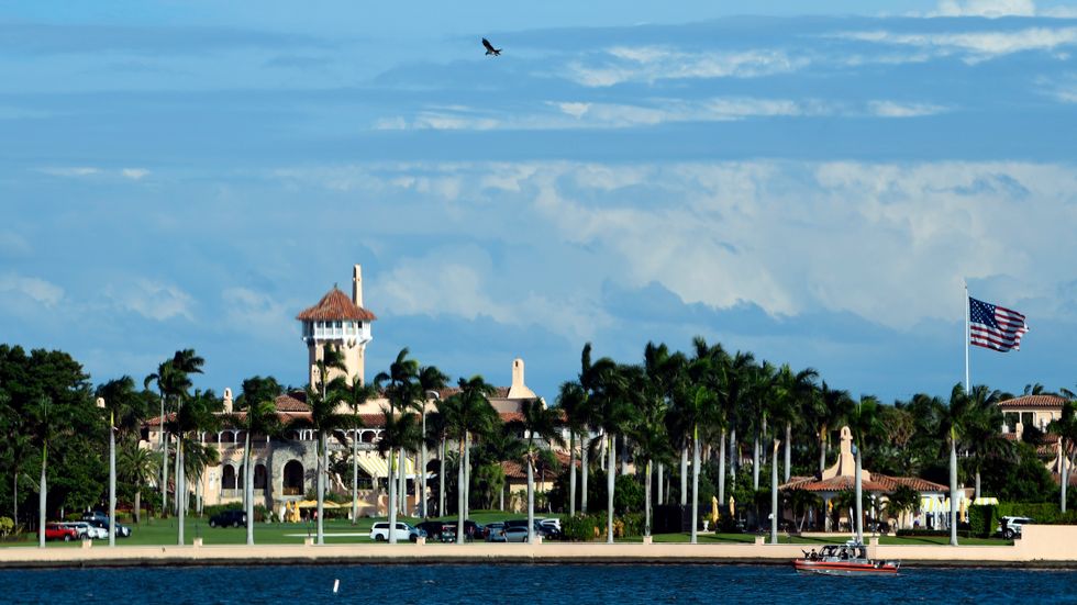 Ex-presidenten Donald Trumps anläggning Mar-a-Lago i Florida. Arkivbild.