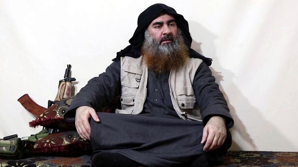 Arkivbild på IS förre ledaren Abu Bakr al-Baghdadi.