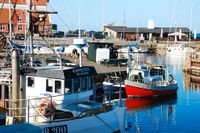 Vackra vyer. Charmiga byn Svaneke, utsedd till ”Danmarkas smukkeste småstad”, har en livlig hamn med stort fokus på fiske