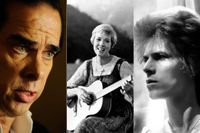 Nick Cave, Julie Andrews och David Bowie.