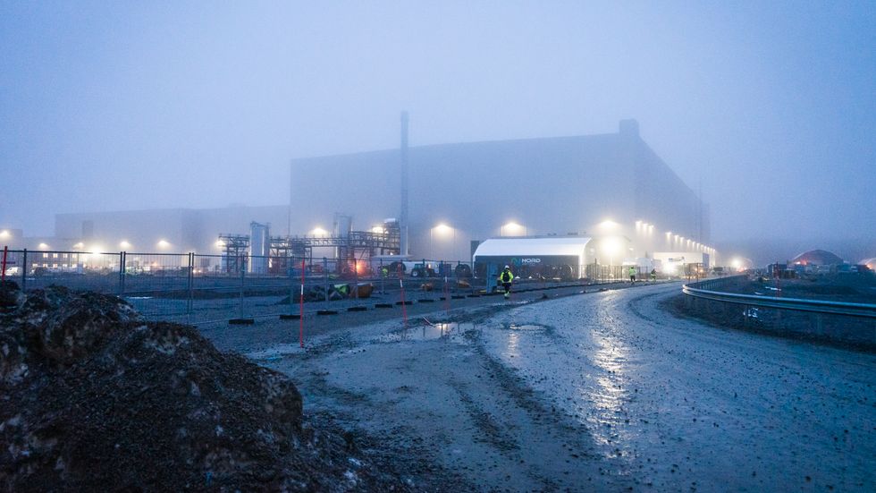 Northvolts batterifabrik i Skellefteå. Arkivbild.