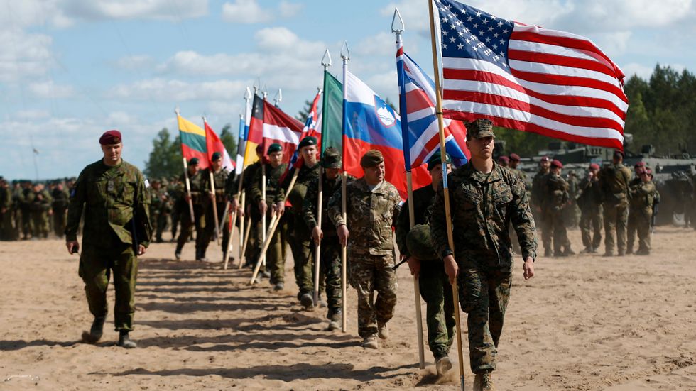 Inledning av Natoövningen Saber Strike i Litauen 2015.