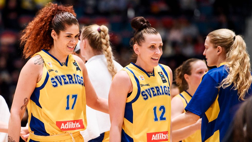 Amanda Zahui och Anna Bartholds framgångar med det svenska landslaget på EM låg till grund för klivet på världsrankningen. Arkivbild.