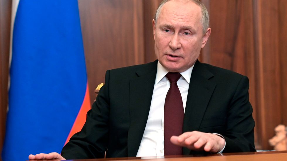 Huvudpersonen i konflikten: Rysslands president Vladimir Putin.