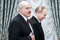 Rysslands och Belarus presidenter Putin och Lukasjenko.