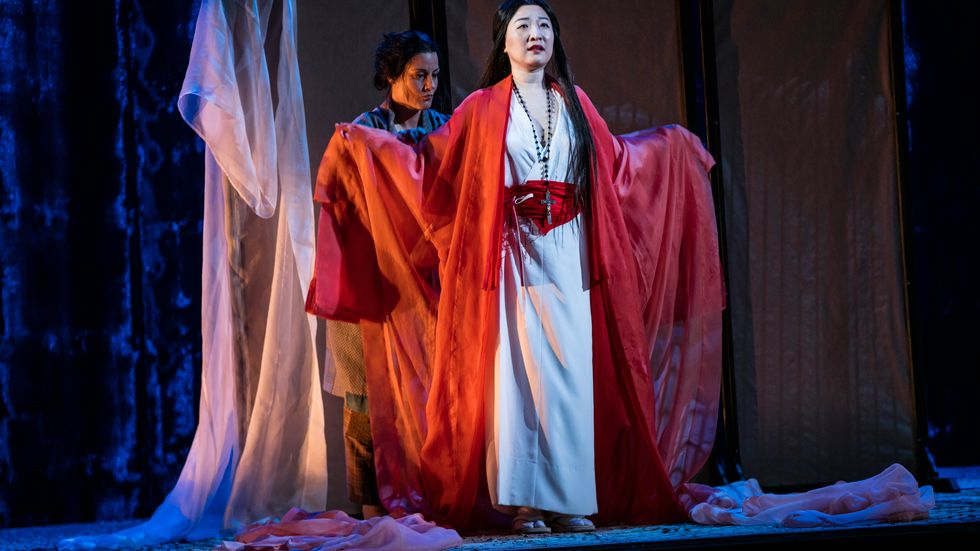 Katarina Giotas och Jung Nan Yoon i ”Madame Butterfly”.