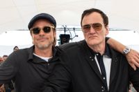 Brad Pitt och Quentin Tarantino vid filmfestivalen i Cannes i maj.