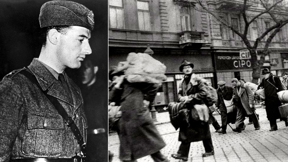 Judar på väg att lämna Budapest, fotograferade av Raoul Wallenberg själv.