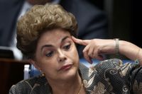 Brasiliens nu avsatta tidigare president Dilma Rousseff.