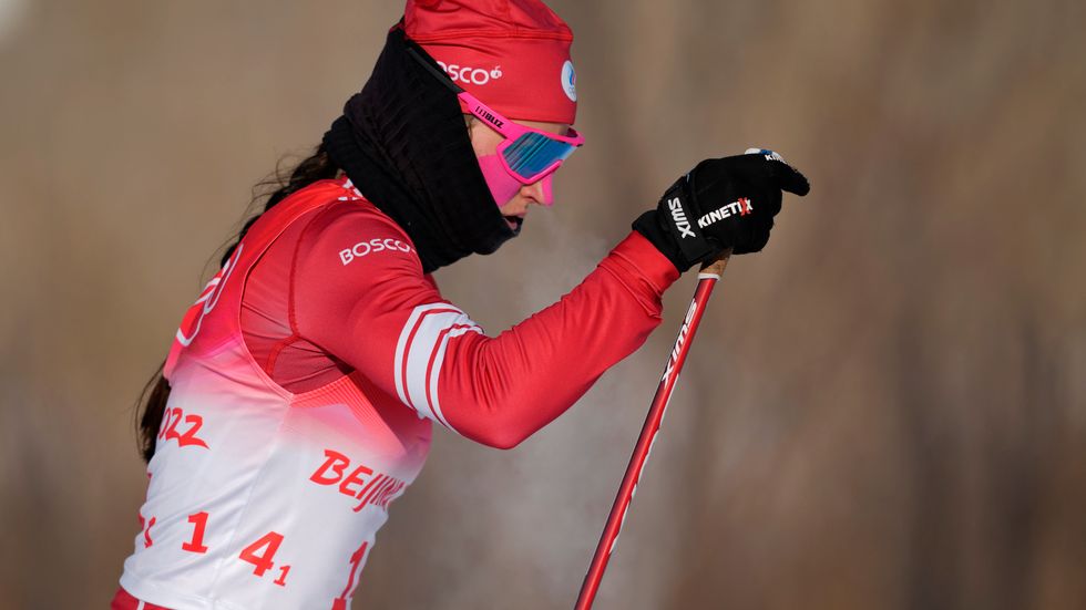 Julia Stupak, en av världens bästa längdåkare, kan vara tillbaka i världscupen i vinter. Internationella skidförbundet har antytt att avstängningen av ryska skidåkare är på väg att tas bort. Arkivbild.