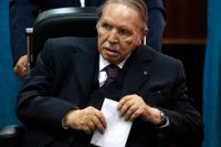 Abdelaziz Bouteflika, här vid ett av sina senaste offentliga framträdanden, i maj 2017. Arkivbild.