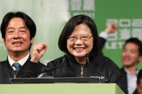 Taiwans sittande president Tsai Ing-Wen vann presidentvalet.