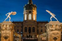 Charlottenburgs slott i Berlin lyser inte längre nattetid. Bild från 28 juli, 2022. 