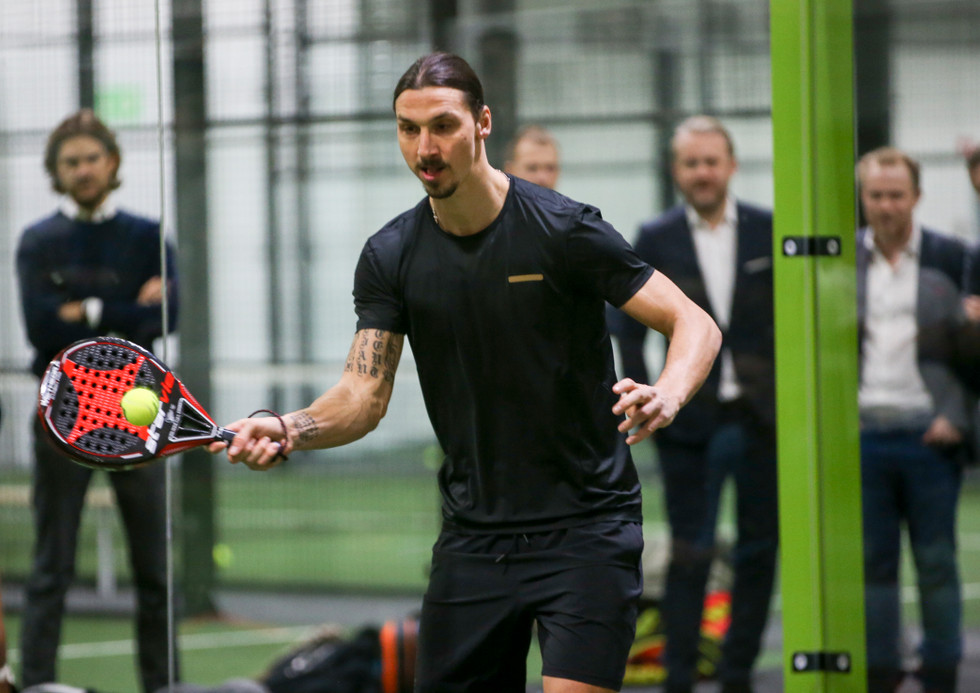 Zlatan Ibrahimovic äger padelhallen Padel Zenter i Stockholm.