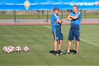 Janne Andersson och Peter Wettergren, förbundskaptensparet bakom den svenska VM-framgången.
