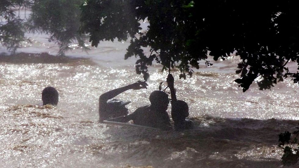 Tropiska stormar och översvämningar drabbar Moçambique. Arkivbild.